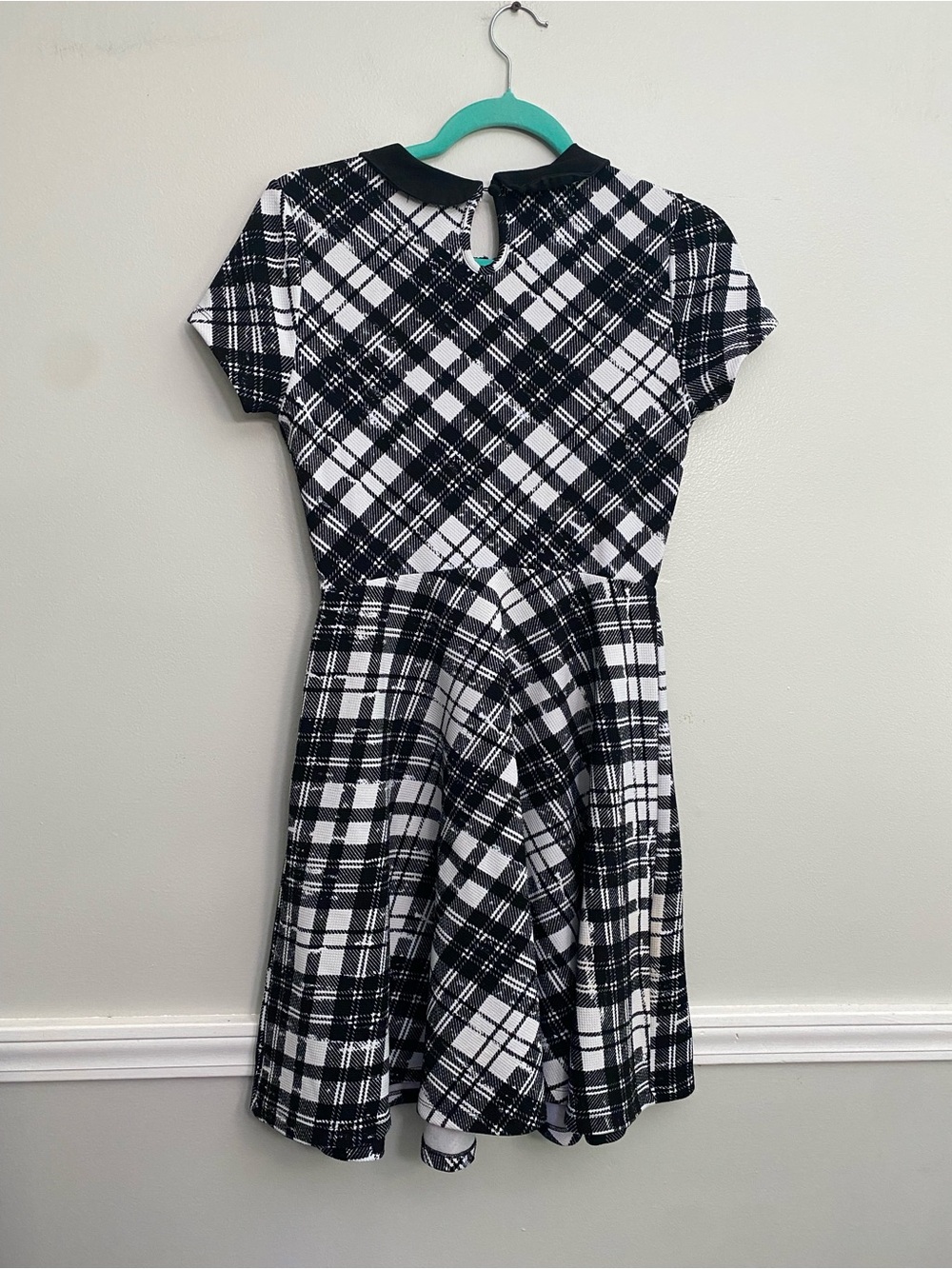 Women’s Hot Topic Black and White Plaid Dress - S - Picture 2 of 3